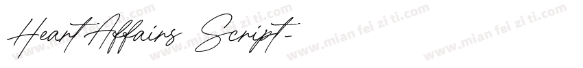 HeartAffairs Script字体转换